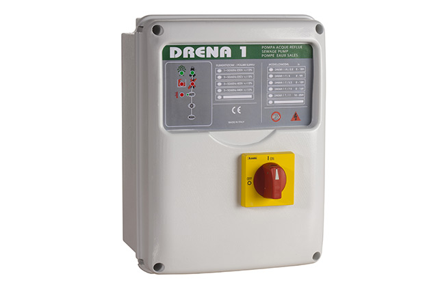 Drain1 400 V 3∼ 7.5kW, control panel for pump