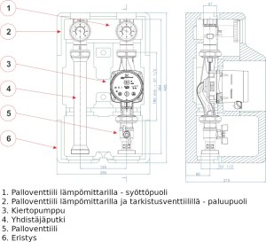 (image for) Pump set Womix SA 125 - DN 25 DAB Evosta2 65/180