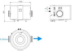 (kuva kohteelle) Poistoilma-lämpöpumppu ALFA R290 2,6kw