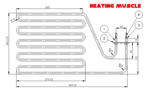 (image for) Sauna heater element 2150W