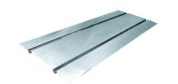 (image for) Alu plate with two chanel 2 x 16mm - 1000 x 390 mm