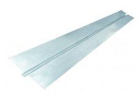 (image for) Alu plate with one chanel 1 x 16mm - 1000 x 195 mm