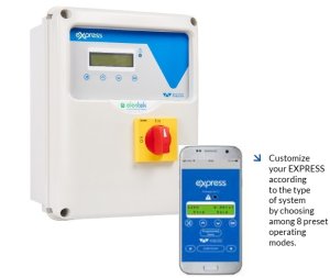 (kuva kohteelle) EXPRESS PRO 1-Mono 230 V 1∼vaihe, ohjauskeskus WiFI