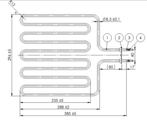 (image for) Sauna heater element 2670W