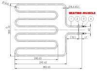 (image for) Sauna heater element 2000W