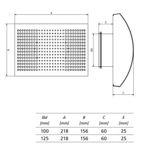 (kuva kohteelle) Tuloilmaventtiili valkoinen d100