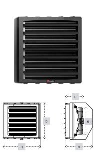 (kuva kohteelle) Vesilämmitin 30kW puhaltimella