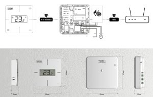 (kuva kohteelle) Lämpötilan säädin EU-T-2x WiFi