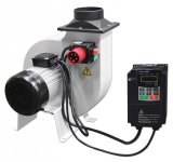 Radiaalipuhallin invertterillä, 2,2 kW, 400V, 3900 m3/h (kuva kohteelle) Radiaalipuhallin invertterillä, 2,2 kW, 400V, 3900 m3/h