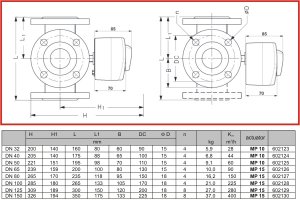 (image for) Esbe 4-way valve Dn50 Kv 60