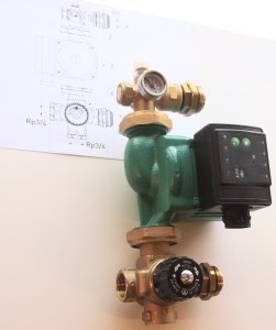(image for) A-pump group with 4-way valve
