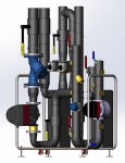 (kuva kohteelle) Lämmönvaihdin-paketti käyttövedelle 20 - 600 kW