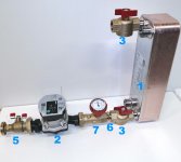 (kuva kohteelle) Lämmönvaihdin-paketti käyttövedelle 15-80 kw