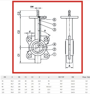 (image for) Butterfly valve DN50 PN16