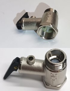 (kuva kohteelle) Varoventtiili 3/4" 6 BAR käyttövesivaraajalle