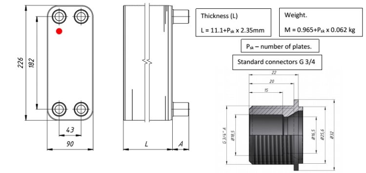 (image for) Heat exchanger 238 - 10 - 31Bar