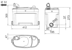 (image for) WC-pump h-5m