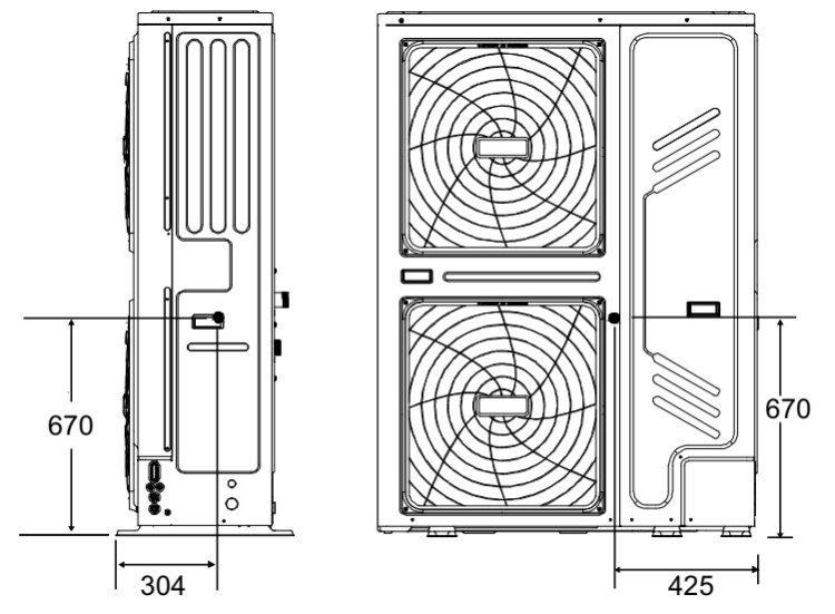 (kuva kohteelle) Ilma-vesi lämpöpumppu Monoblock 30kW DC Invert
