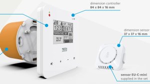 (image for) Room regulator for controlling 8 zones, 48 radiators, WIFI