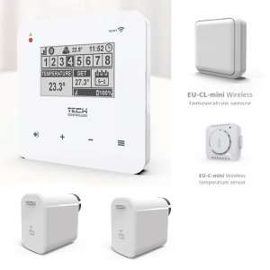 (image for) Room regulator for controlling 8 zones, 48 radiators, WIFI