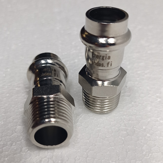 (image for) AISI316L V-press connector d15 - 1/2