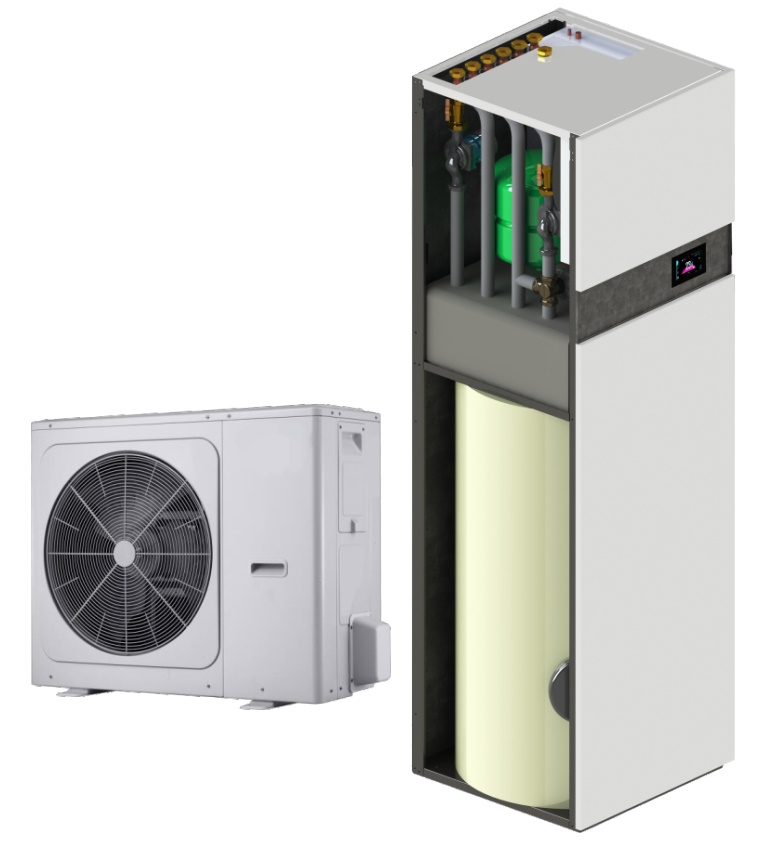 (image for) Air-water heat pump All-in-one Tower 6kW