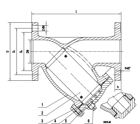 (image for) Strainer DN50 PN16