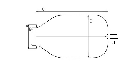 (image for) Rubber bag EPDM for pressure vessels 80 - 100 l