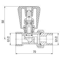 (image for) Radiator valve 1/2