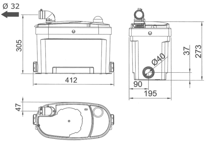 (image for) WC-pump h-5m