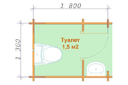 Дачный туалет с умывальником чертежи размеры